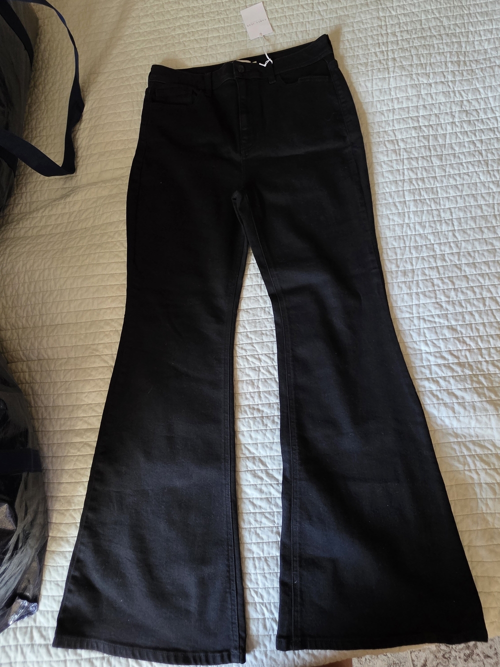 Carly Jean Los Angeles Black Austin High-Rise Wide Leg Jeans